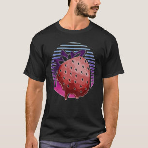 Summer Food Synthwave Red Berry Fruit Vaporwave St T-Shirt