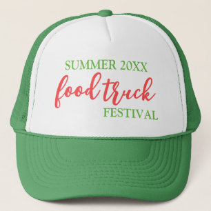 Summer Food Truck Festival Merch or Staff Trucker Hat