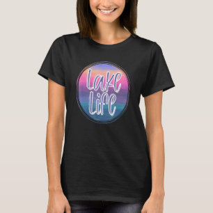 Summer For Women Vacation Summer Sunset Lake Life T-Shirt