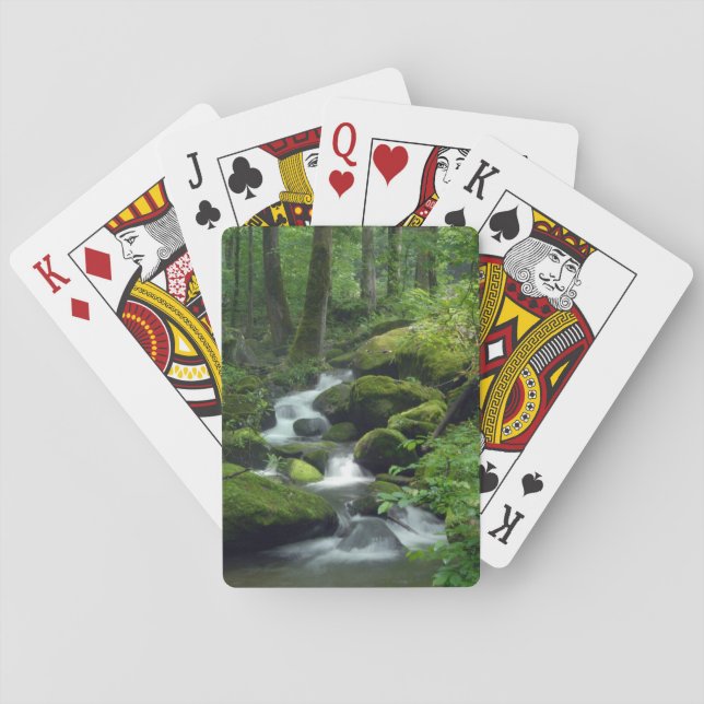 Summer Forest Brook Playing Cards (Back)