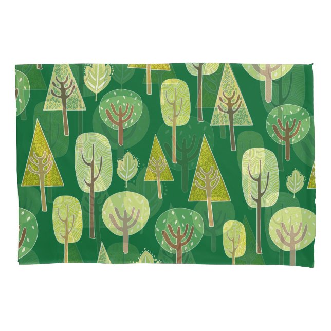 Summer Forest: Nature Inspired Design Pillowcase (Front)