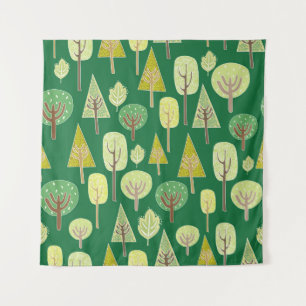 Summer Forest: Nature Inspired Design Tapestry