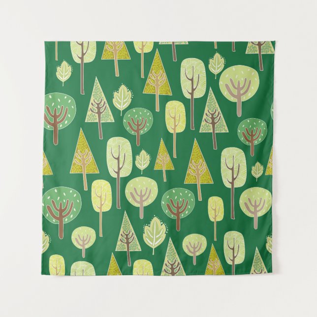 Summer Forest: Nature Inspired Design Tapestry (Front)