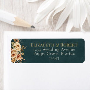 Summer Forest Witch Teal Address Label Return Address Label