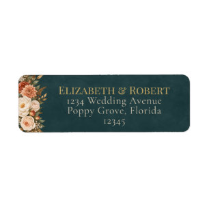 Summer Forest Witch Teal Address Label Return Address Label