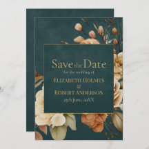 Summer Forest Witch Teal Save the Date