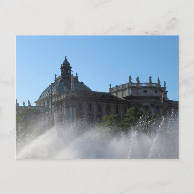 Summer Fountains - Munich, Germany Postcard (Front)