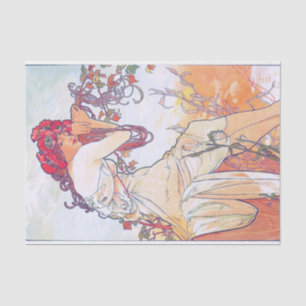 Summer (Four Seasons), Alphonse Mucha Tissue Paper
