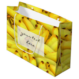 summer fresh bananas fruit photo large gift bag