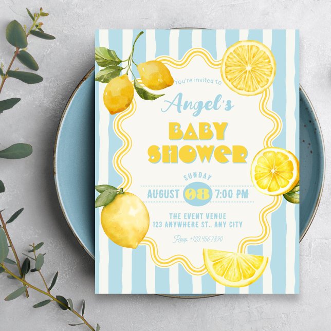 Summer fresh lemon  invitation (Creator Uploaded)