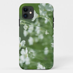 summer fresh white garden flowers iPhone 11 case