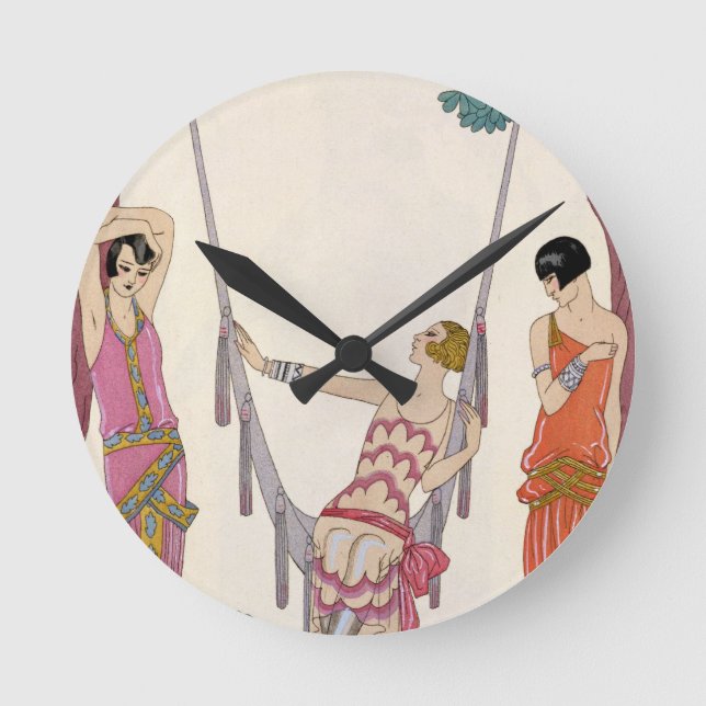 Summer, from 'Gazette du Bon Ton', 1925 Round Clock (Front)