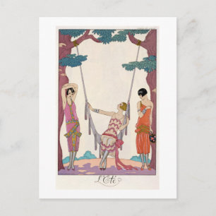 Summer, from 'Gazette du Bon Tonne', 1925 Postcard