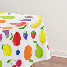 Summer Fruit and Berry Colourful Tablecloth