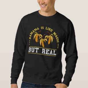 Summer Fruit Banana Choco Dip Magic Vegan Food Veg Sweatshirt