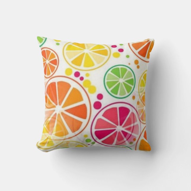 Summer Fruit Colours Pillow (Front)