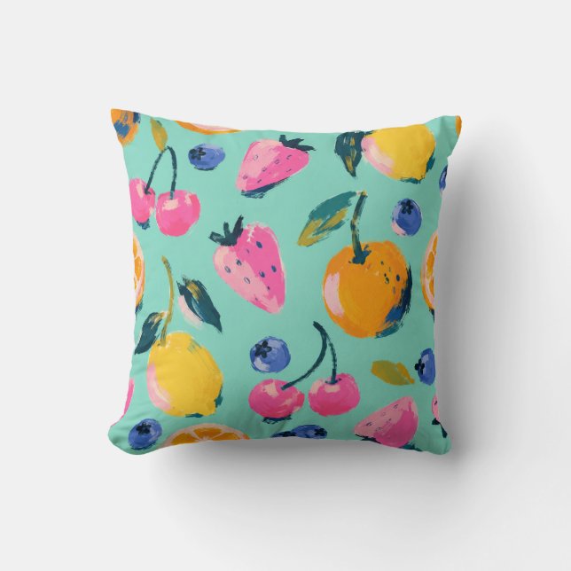 Summer Fruit Pattern Kitchen Wall Decor Cushion (Front)