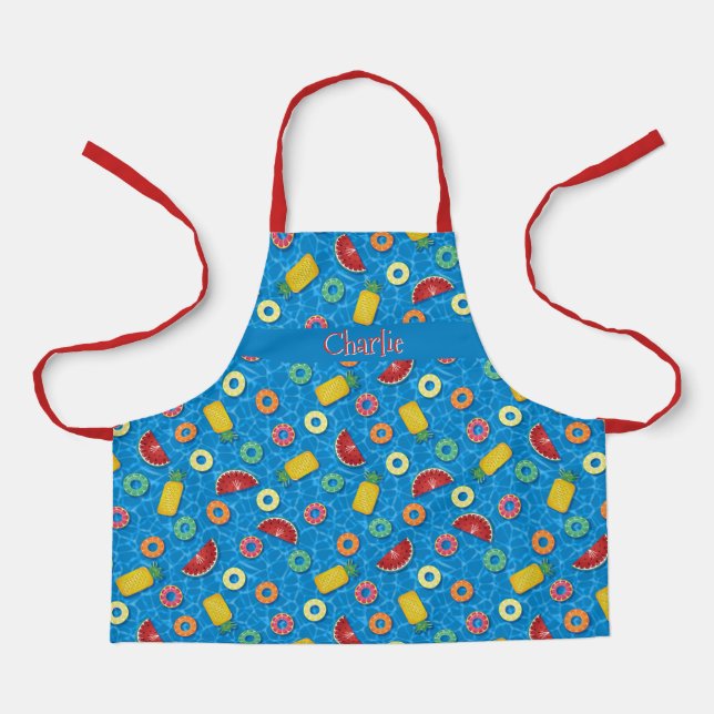 Summer Fruit Pool Floats Apron (Front)