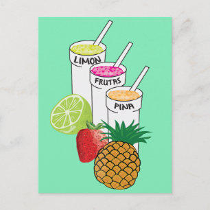 Summer Fruit smoothie Postcard