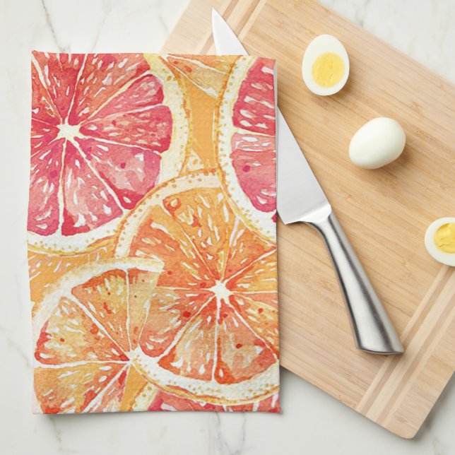 Summer Fruit Tea Towel (Quarter Fold)
