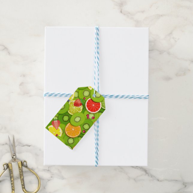 Summer Fruits 2 Gift Tags (With Twine)