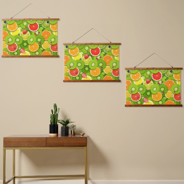 Summer Fruits 2 Hanging Tapestry (Asymmetrical)
