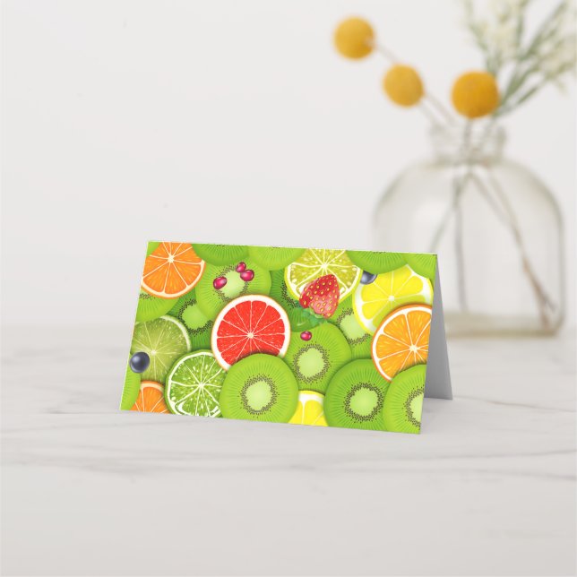 Summer Fruits 2 Place Card (Back)
