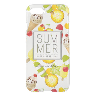 Summer Fruits and Ice-Cream Fun iPhone SE/8/7 Case