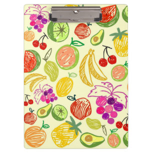 Summer fruits clipboard