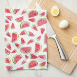 Summer Fruity Fun Watermelons Watercolor Colourful Tea Towel<br><div class="desc">Decorate your kitchen with this fun watercolor watermelons dish towel. Makes a great housewarming or wedding gift! 
You can customise it and add text too.
Check my shop for lots more colours and patterns!</div>