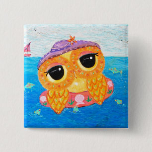 Summer Fun 15 Cm Square Badge