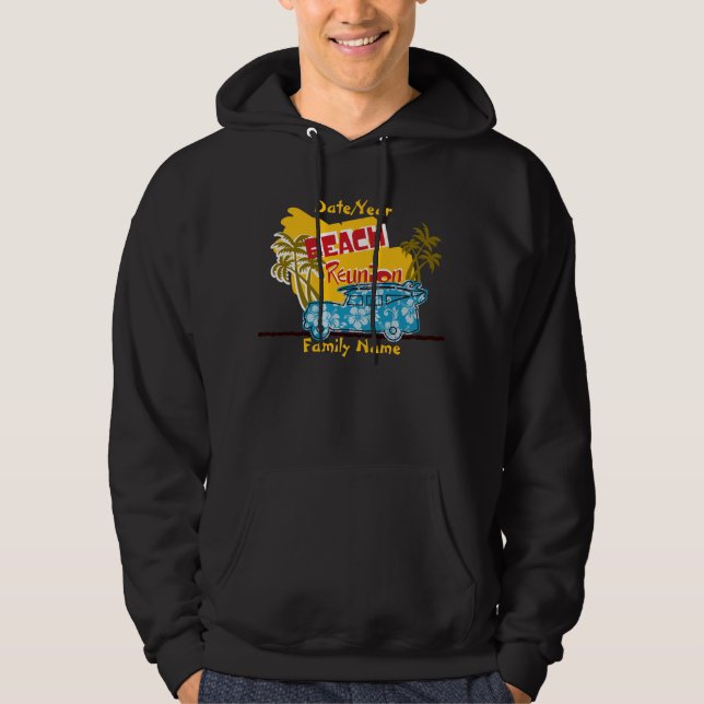 Summer Fun Beach  Family Reunion Hoodie (Front)
