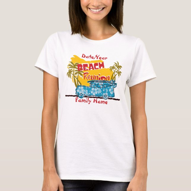 Summer Fun Beach  Family Reunion T-Shirt (Front)