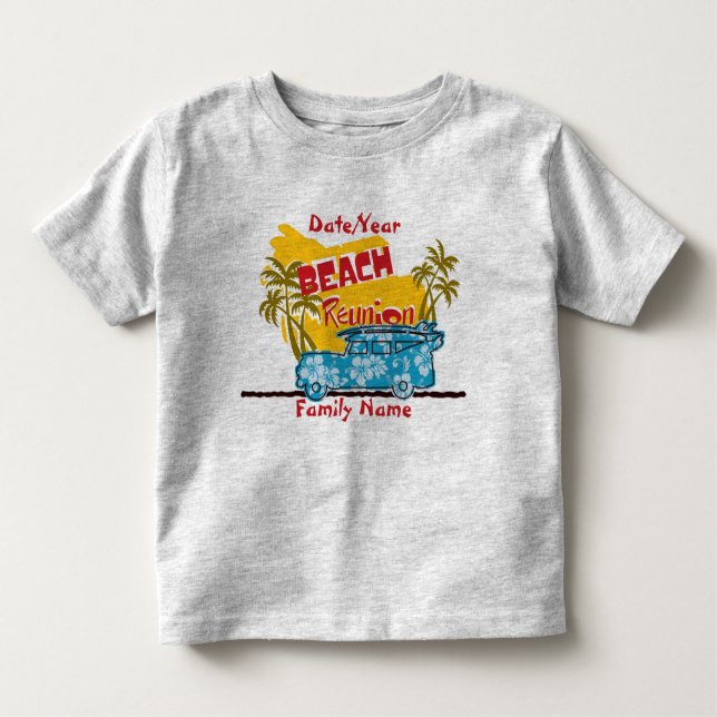 Summer Fun Beach  Family Reunion Toddler T-Shirt (Front)