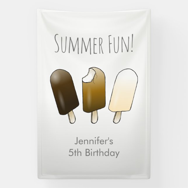 Summer Fun Birthday Banner (Vertical)