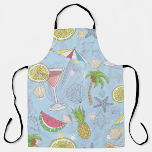 Summer Fun, Cocktail Seamless Pattern. Apron
