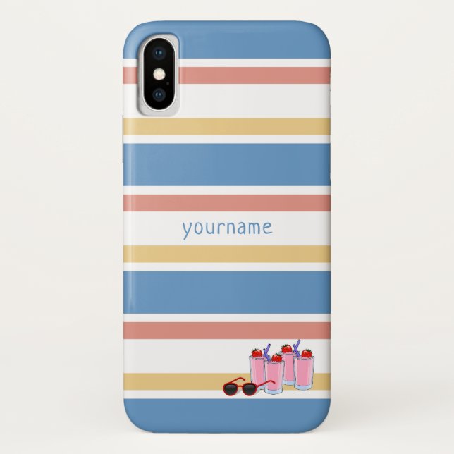 Summer Fun custom monogram cases (Back)