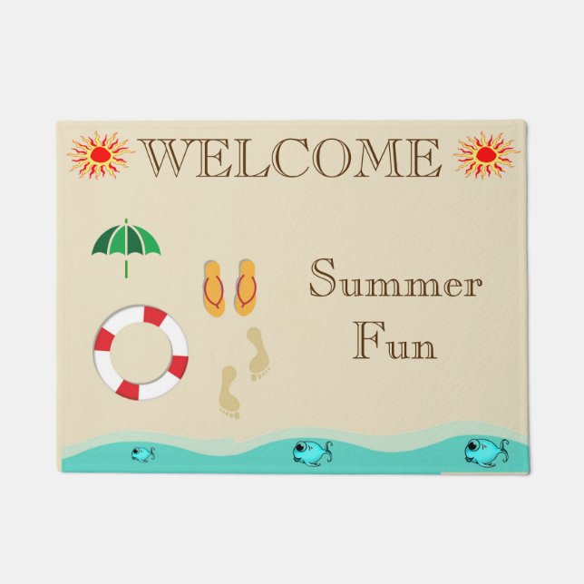 Summer Fun Door Mat (Front)