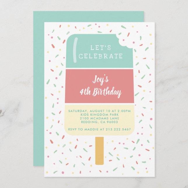 Summer Fun Invitation (Front/Back)