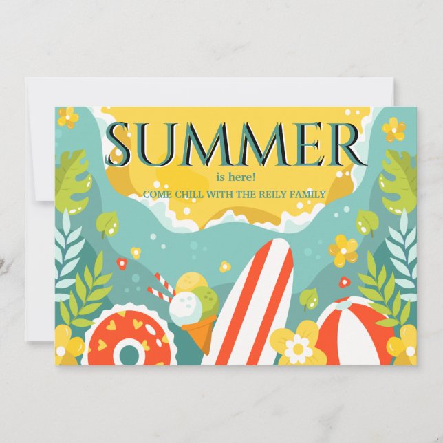 Summer Fun Invitation (Front)
