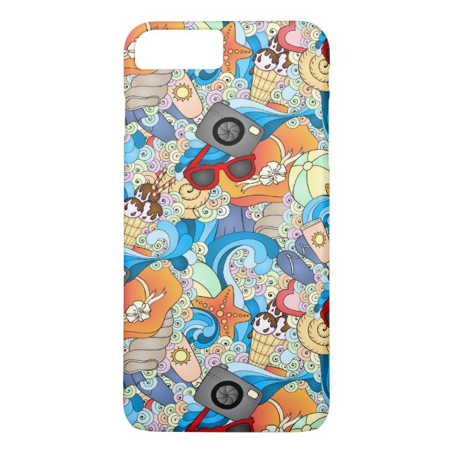 Summer Fun Pattern Case-Mate iPhone Case (Back)