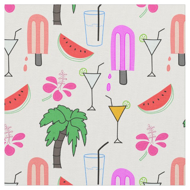 Summer Fun Pattern Fabric (Close Up)