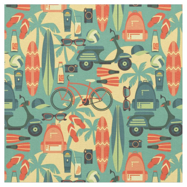 Summer Fun Pattern Fabric (Close Up)