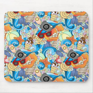 Summer Fun Pattern Mouse Pad