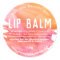 Summer Fun Pink Orange Lip Pot Labels
