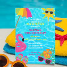 Summer Fun Pool Party Birthday
