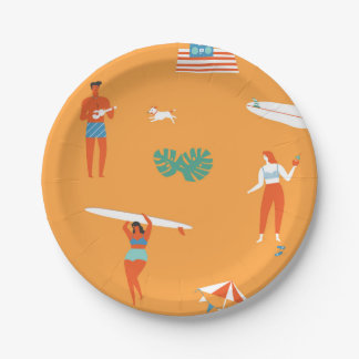 Summer Fun Pool Party plates
