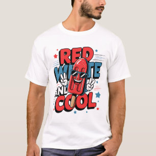 Summer Fun Red White and Cool Patriotic Popsicle T-Shirt