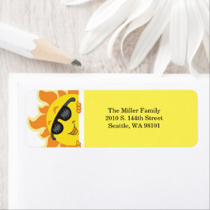 Summer Fun Return Address Labels