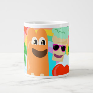 Summer Fun Treats Cute Cartoon Art Joy Large Coffee Mug